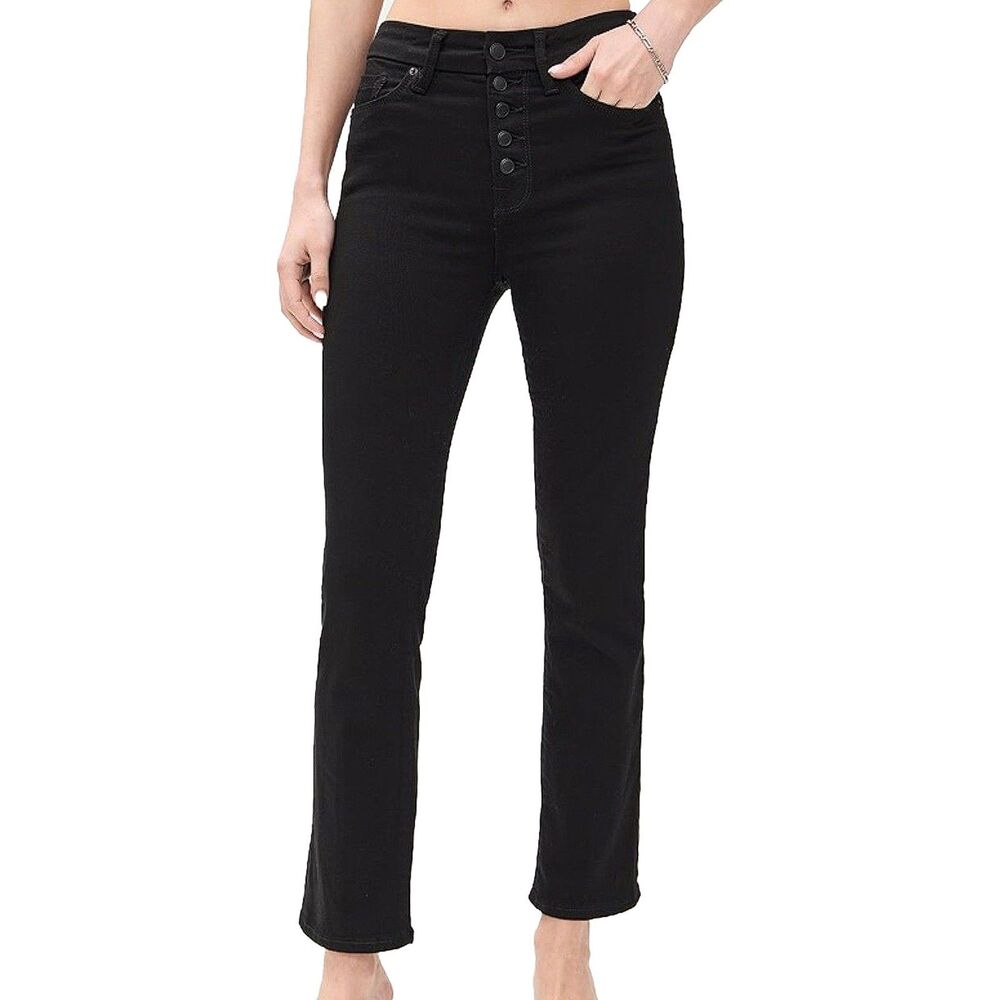 Good American Good Legs Mid-Rise Crop Bootcut Jeans - 29/8